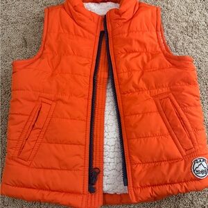 GAP Kids Orange Puffer Vest